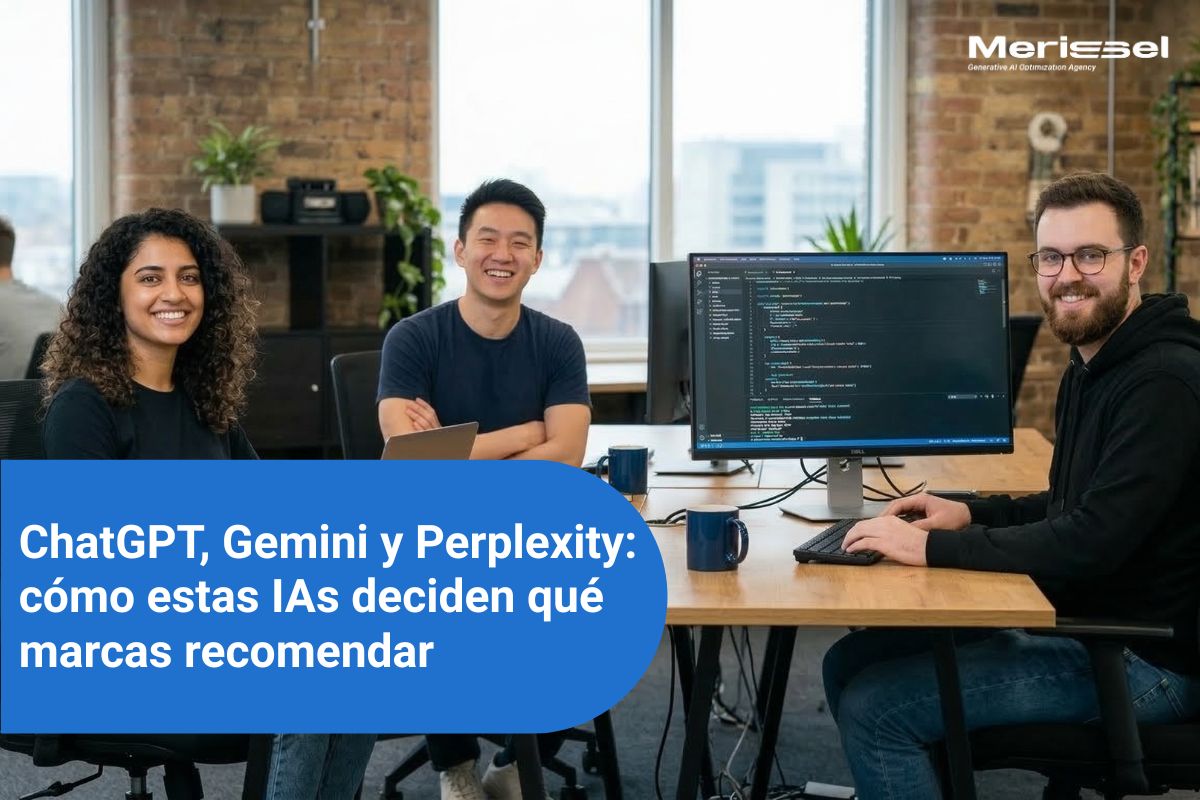ChatGPT, Gemini y Perplexity: cómo estas IAs deciden qué marcas recomendar